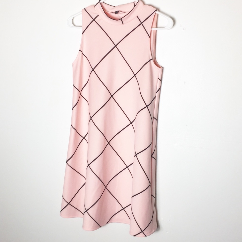 Tiana B. Pink Black Sleeveless Mini Dress C3 - Picture 5 of 7